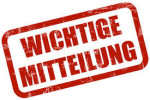 Wichtige Mitteilung